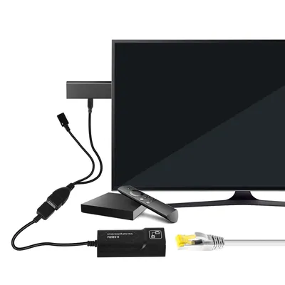 LAN Ethernet Alimenté Par Adaptateur Micro USB OTG Câble Réseau USB 2.0 Ports USB OTG Moyeu