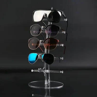 5 paires de lunettes de soleil en acrylique support de comptoir de lunettes support d'exposition