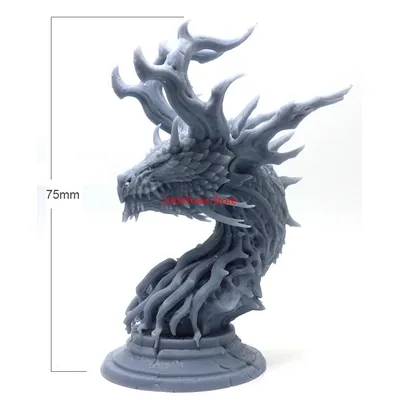 Figurines de buste de forêt de dragon de kits de modèle de résine de 75MM DW-085