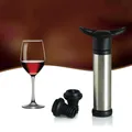 Pompe à Air sous vide pour vin rouge bouchon de bouteille en acier inoxydable avec deux bouchons