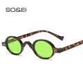 SO & EI – lunettes de soleil rondes pour hommes et femmes Vintage verres d'océan transparents
