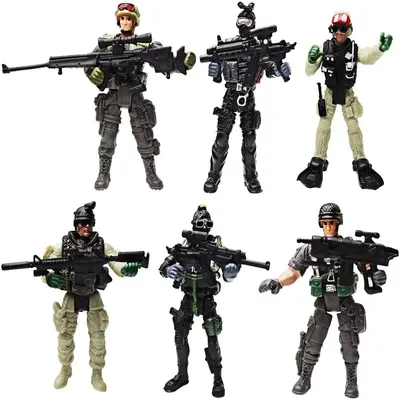 Ensemble de jeu militaire pour enfants figurine de soldat jouet de l'armée accessoires d'armes