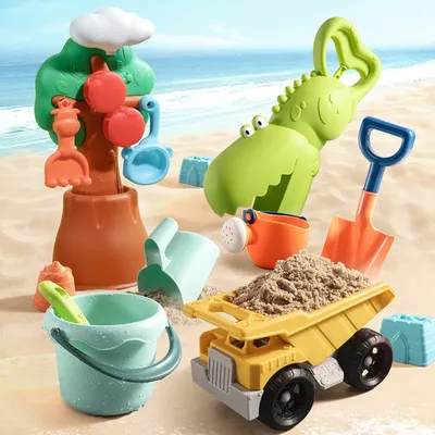Ensemble de jouets de plage pour enfants bac à sable chariot de jeu d'eau de sable kit d'été pour
