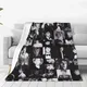 Couverture de film Evan Peters jeté en laine chambre à coucher canapé portable doux chaud