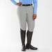 Piper Evolution Mid - rise Breeches by SmartPak - Full Seat - 44R - Warm Grey W/ Dark Periwinkle - Smartpak