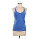 Adidas Active Tank Top: Blue Color Block Activewear - Women's Size Medium