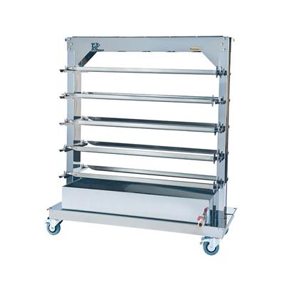 Rotisol USA RACK101655 Spit Rack for (10) Spits for FauxFlame 1655 Rotisseries, Stainless Steel