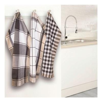 dyckhoff Geschirrtücher »Karo 3er-Pack« grau, 70 cm