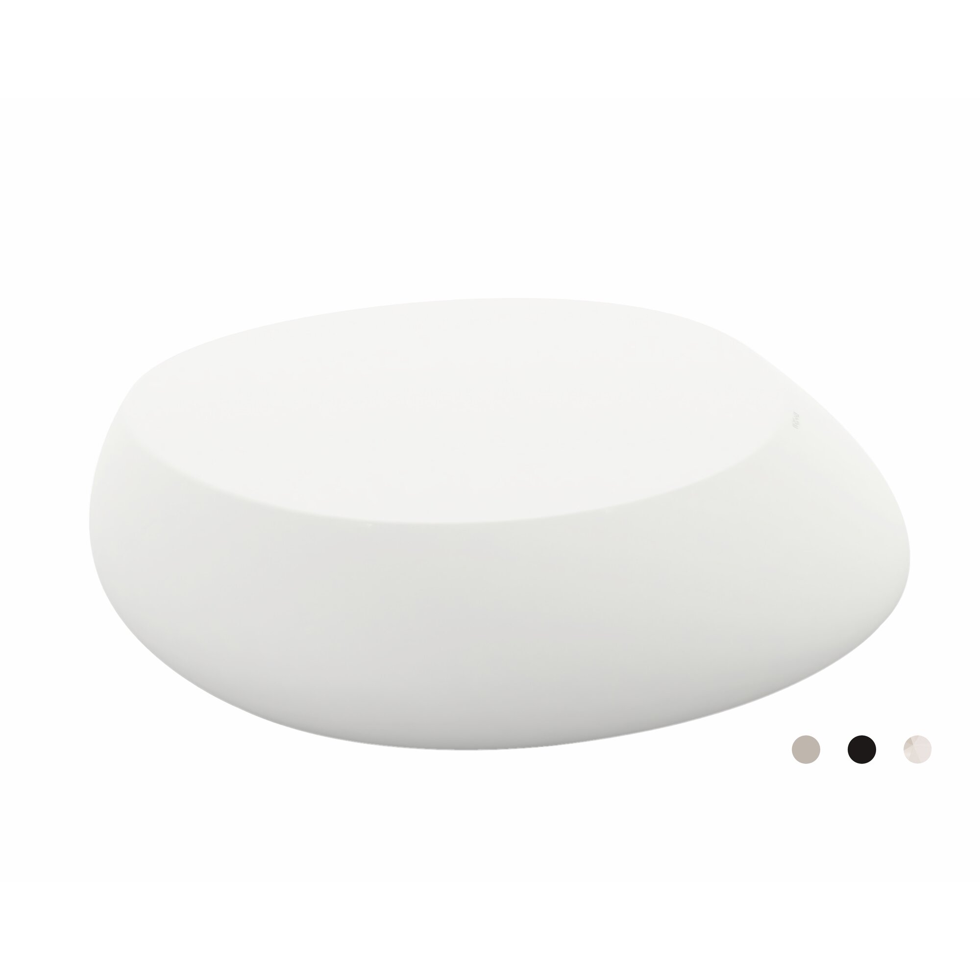 Vondom »STONE« Outdoor Couchtisch Lackiert Hochglanz / Black