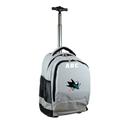 MOJO Gray San Jose Sharks 19'' Personalized Premium Wheeled Backpack