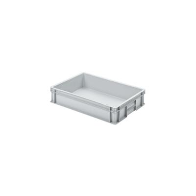 PROREGAL Eurobehälter mit geschlossenem Griff | HxBxT 12x40x60cm | 21 Liter | Grau | Eurobox, Transportbox, Transportbehälter, Stapelbehälter Image