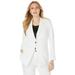 Plus Size Women's Bi-Stretch Blazer by Jessica London in White (Size 26 W) Professional Jacket