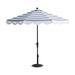 9' Round Designer Umbrella - Cobalt, White - Frontgate Resort Collection™