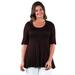 Elbow Swing Plus Size Tunic Top