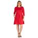 Perfect Fit and Flare Plus Size Pocket Dress