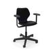 KI Furniture Intellect Wave Task Chair Upholstered in Black | 35.5 H x 26.5 W x 24.5 D in | Wayfair IWPD18AUB.1KBM.PND.S