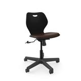 KI Furniture Intellect Wave Task Chair Upholstered in Black/Brown | 30.5 H x 24.5 W x 24.5 D in | Wayfair IWPD18TUS.1KCA.PBL.S