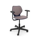 KI Furniture Intellect Wave Task Chair Plastic/Metal/Fabric in Gray | 35.5 H x 26.5 W x 24.5 D in | Wayfair IWPD18AUB.1KSG.PND.C