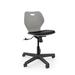 KI Furniture Intellect Wave Task Chair Plastic/Metal/Fabric in Gray/Black | 28.25 H x 24.5 W x 24.5 D in | Wayfair IWPD18TUS.1ZPK.PWG.C