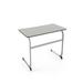 KI Furniture Intellect Wave Cantilever Desk - ADA Adjustable Height Laminate Top - IWDCL Laminate/Metal | 34 H x 36 W x 20 D in | Wayfair