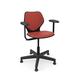 KI Furniture Intellect Wave Task Chair - Large Upholstered Seat/Back w/ Arms - IWPD18AUB.G in Red/Black | 35.5 H x 26.5 W x 24.5 D in | Wayfair