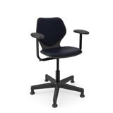 KI Furniture Intellect Wave Task Chair - Large Upholstered Seat/Back w/ Arms - IWPD18AUB.G in Black | 35.5 H x 26.5 W x 24.5 D in | Wayfair