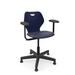 KI Furniture Intellect Wave Task Chair Plastic/Metal/Fabric in Gray/Blue/Black | 35.5 H x 26.5 W x 24.5 D in | Wayfair IWPD18AUS.1KBA.PND.G