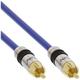 InLine 89410P Cinch Kabel AUDIO, PREMIUM, vergoldete Stecker, 1x Cinch Stecker / Stecker, 10m