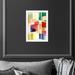 Oliver Gal Colorful Abstract Squares Mid Century Modern Framed Art Print For Living Room Paper in Black | 17 H x 15 W x 0.5 D in | Wayfair