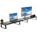 Vivo Multi Screen Floor Stand Mount Screens Holds up to 44 lbs, Steel in Black | 4.6 H x 55 W x 10.3 D in | Wayfair STAND-V000D5