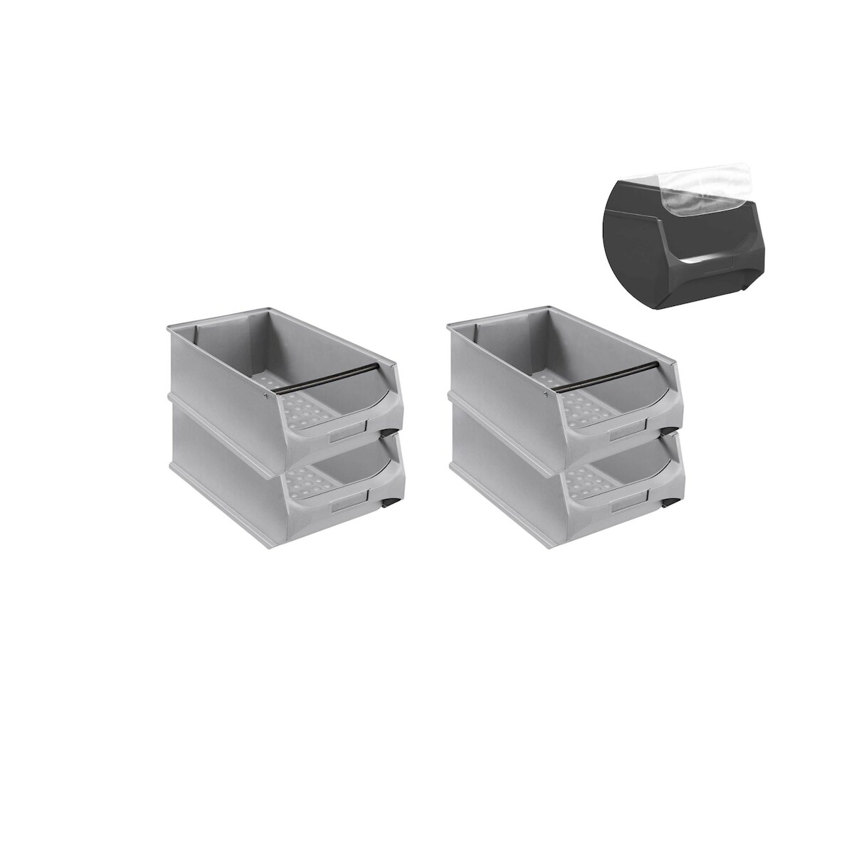 PROREGAL Staubdeckel 10x ransparente Abdeckung für Sichtlagerbox 3.0 | HxBxT 0,25x14x20,8cm | Schmutzdeckel, Schutzdeckel, Sichtlagerbehälter Image