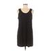 Style&Co Casual Dress - Shift: Black Grid Dresses - Women's Size Medium