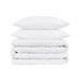 Eider & Ivory™ Ressington Egyptian-Quality Cotton 3 Piece Duvet Cover Set in White | Queen Duvet Cover + 2 Standard Shams | Wayfair