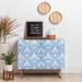 East Urban Home Heather Dutton Delancy Goldenrod 2 Door Credenza Cabinet Wood in Blue/Brown | 30 H x 35.5 W x 17.5 D in | Wayfair