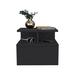 Latitude Run® Reister Floating Nightstand Flopini, One Drawer Wood in White/Black | 11.6 H x 14.1 W x 13.2 D in | Wayfair