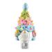 The Holiday Aisle® LED Lamps, Ceramic in White/Yellow | 6.5 H x 3 W x 3.5 D in | Wayfair 439AD0E739C548F6B5FFDEAD5DFEA017
