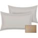 Latitude Run® 100% Organic Cotton Pillow Shams 300 Thread Count Soft Sateen Weave Cotton Blend in Gray | 26 H x 26 W x 2 D in | Wayfair