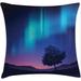 East Urban Home Decorative Pillow Case For Home Decor Euro Blue Purple Abstract Polyester | 26 H x 26 W x 2 D in | Wayfair