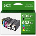 932XL 933XL Ink Cartridges Combo Pack Compatible for HP 932 XL 933 XL Ink Cartridges Compatible for HP Officejet 6700 7510 7612 6600 7110 7610 6100 7620 Printer (2 Black, 1 Magenta, 1 Cyan, 1 Yellow)