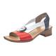 Sandalette RIEKER Gr. 40, rot (rot, kombiniert) Damen Schuhe Sandaletten