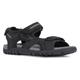 Sandale GEOX "UOMO SANDAL STRADA" Gr. 45, schwarz (schwarz, grau) Herren Schuhe Sandalen