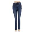 Gap Jeans - Mid/Reg Rise Skinny Leg Denim: Blue Bottoms - Women's Size 26 - Dark Wash