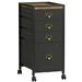Oyang File Cabinet with 4 Drawers Mobile Filing Cabinet Rolling Printer Stand Fits A4 or Letter Size Fabric Vertical File Cabinet with Wheels