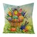 AURIGATE Easter Pillow Covers 18x18 Easter Decorations for Spring Farmhouse Pillows Bunny Truck Floral Easter Egg Decor Pillowcase Outdoor Waterproof Throw Pillow Case for Home Decor