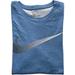 Nike Shirts | Nike Dri-Fit Nike Tee Shirt Big Swoosh Logo Men’s L New | Color: Blue/Silver | Size: L