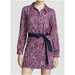 Lilly Pulitzer Dresses | Lilly Pulitzer Davie Hollyhock Gigi Giraffe Belted Shirt Dress | Color: Purple | Size: 8