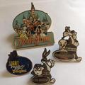 Disney Jewelry | Lot Of 4 Pcs - Disney Disneyland Brooches Pins Souvenir Collectibles | Color: Tan | Size: One Size