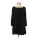 Express Casual Dress - Shift: Black Solid Dresses - Women's Size X-Small