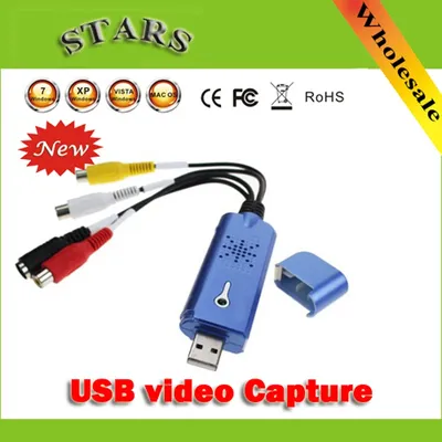 Adaptateur de capture vidéo USB 2.0 avec audio convertisseur TV DVD VHS vers USB Grabber pour