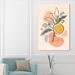 Red Barrel Studio® "Flowers In Bloom", Modern Thin Line Flowers In Bloom Modern & Contemporary Pink Canvas Wall Art Print For Dining Room | Wayfair